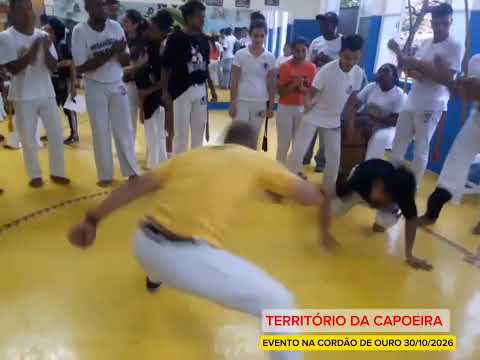 Evento de capoeira Realizado pelo Grupo Cordão de Ouro em 2016 SP presença de grandes capoeirista.
