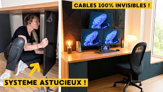 Un bureau sans aucun câble visible !
