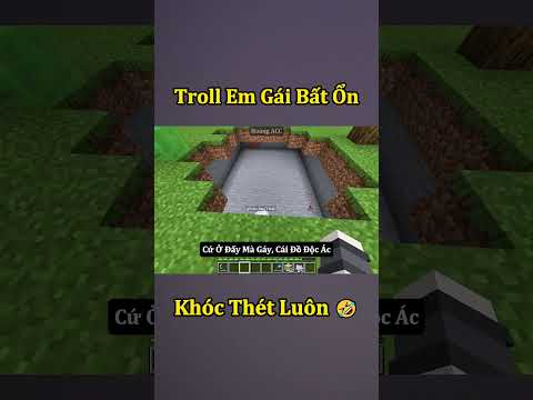 Troll Em Gái Siêu Bất Ổn Trong Minecraft ( Tập 4 ) 🤣 #shorts