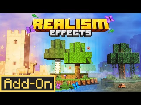 REALISM EFFECTS ADDON the PERFECT Ambience in Minecraft Bedrock Edition Survival