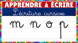 Apprendre à écrire || Ecrire les lettres i, j, k et l en écriture cursive