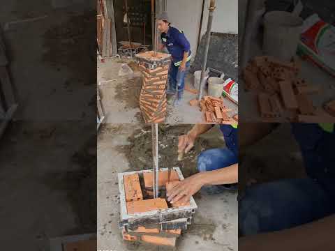 xây cột xoắn bằng khuôn nhanh đẹp chuẩn