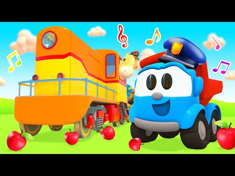 Vamos viajar de trem! Cante com Léo, o caminhão! Música infantil animada. Desenhos animados