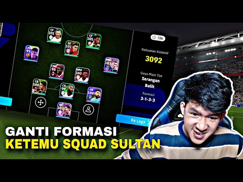 AKHIRNYA COBA FORMASI 3 CB! MALAH KETEMU SULTAN! eFootball 2025 Mobile