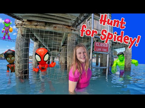 Assistant Hunts for Spidey and Miles Morales  on Disney Castaway Cay Island