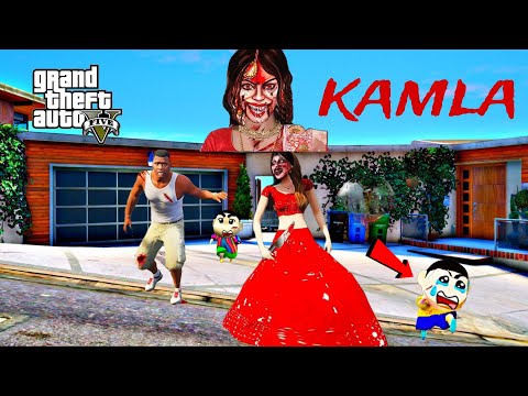 SHINCHAN and FRANKLIN  Haunted By KAMLA in GTA 5 [malayalam gta 5 gameplay