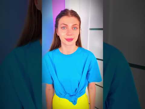 This Girl hides Lipstick in her Hair and takes it to School #shortvideo