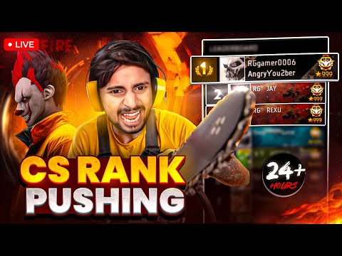 NEW SEASON CSR 😎 PUSH TO TOP 1 GRANDMASTER 😎👽 #freefireindia #nonstopgaming #freefirelive #rggamer