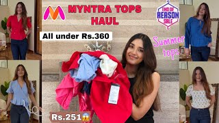 Summer Tops Haul All Under Rs.360😱 | Modest Cotton Tops for College & Office | Muntra Tops Haul