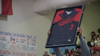Atascocita honors retiring football coach and Astros star at spring pep rally