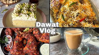 Dawat vlog! Mutton Biryani, Tandoori Chicken, Ras Malai Three Milk Cake