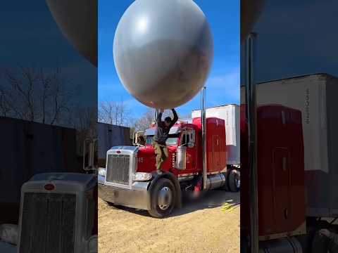 balloon inflated with silencer~ mini wood toy - woodworking art skills / wood / hand crafts #shorts