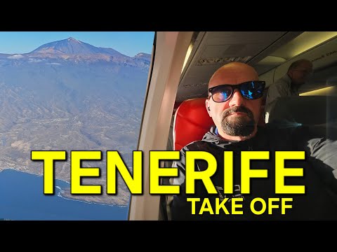 TENERIFE TAKE OFF - CANARY ISLANDS, TENERIFE SOUTH AIRPORT 2025 4K