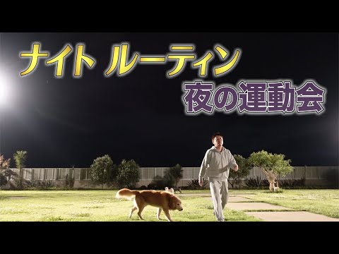 誰も見たことがない『夜の運動会』を初公開‼坂上家のナイトルーティン！