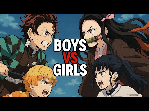 تحدي الانمي بين الشباب و البنات 🌟👑💥💥💥