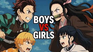 تحدي الانمي بين الشباب و البنات 🌟👑💥💥💥