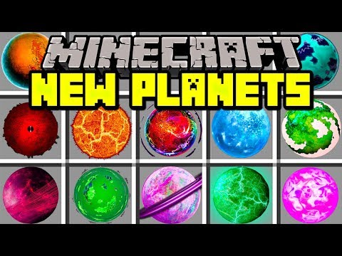 Minecraft NEW PLANETS MOD! | BUILD TO TRAVEL TO NEW MINECRAFT PLANETS AND WORLDS! | Modded Mini-Game