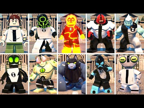 All Ben 10 Character Transformations in LEGO DC Super-Villains