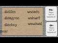Exploring Prefix Un- and Dis- in Language