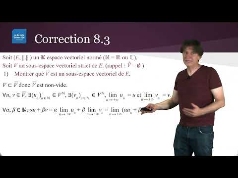 Topologie 8.2 : Correction des exercices