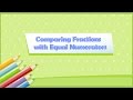 Understanding Fractions with Equal Numerators