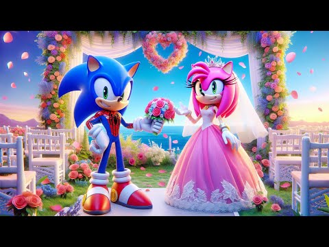 SONIC SPIDERMAN x Amy Wedding Happiness!! - Love Story - Sonic The Hedgehog 3 Animation