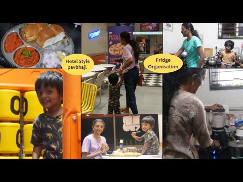 Fridge Organization ideas || ஹோட்டல் ஸ்டைல் பாவ் பாஜி🍛||காலை முதல் நைட் Routine😊#home #vlog