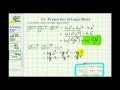 Combining and Simplifying Logarithms