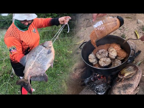 Récord de mamá , pesco una cachama de 8 kilos y receta especial de bagre Tametiado en Tame Arauca-