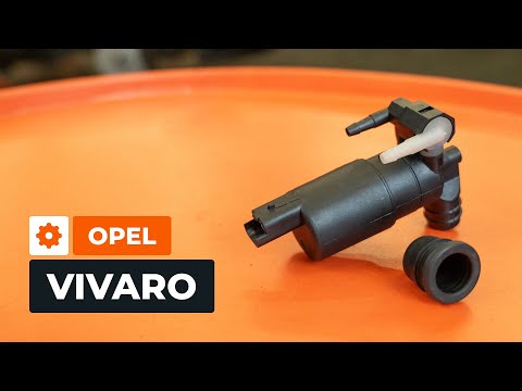 Cómo sustituir: bomba de limpiaparabrisas en OPEL VIVARO A Furgón [TUTORIAL AUTODOC]