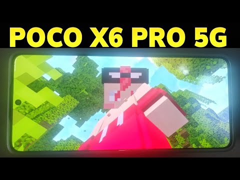 Poco X6 PRO 5G VS Minecraft PE Bedrock Realista