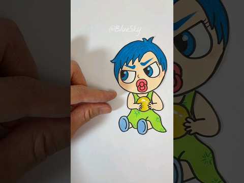 Inside Out 2 #joy Don't steal my ball #insideout #papercraft #paperdiy