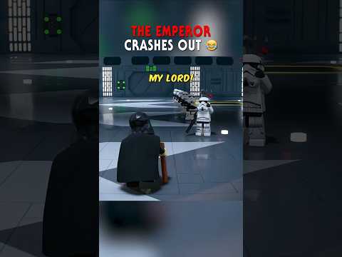 The Emperor Crashes Out 😂 | CSG #Shorts | #LEGOStarWarsTheSkywalkerSaga #RobotChicken #LEGO #Memes