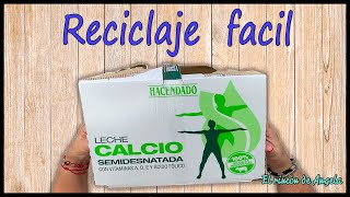 NO TIRES las cajas vacias de leche♻️ Reciclalas ♻️DIY manualidades faciles