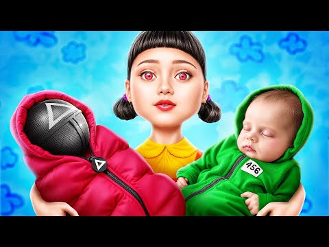 La poupée Squid Game a un bébé ? Les astuces parentales délirantes de SGD dans la vraie vie