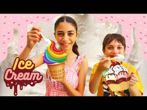 Helado mágico para niños 🍨😋🍦 Heidi y Zidane hacen un helado inusual | Hazlo tú mismo | DIY