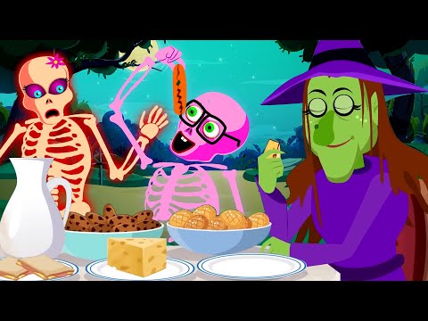 New Year Haunted Skeleton Dinner Party | Funny Crazy Song For Kids | Nursery Rhyme Street