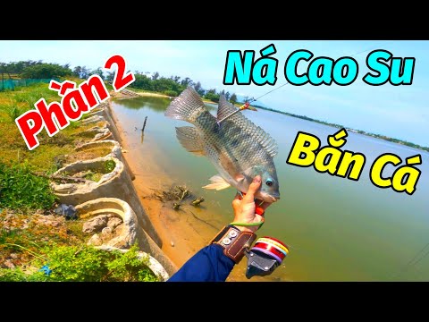 Ná CAO SU Bắn Cá - Phần 2: Gặp nhiều RÔ PHI nước mặn khủng nước quá đục Vinh Thanh -Thạnh AST