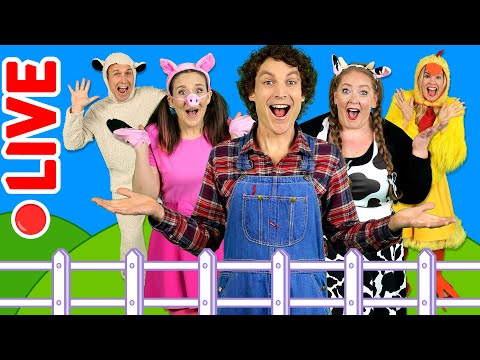 🔴 Old MacDonald Had a Farm | 24/7 Livestream 👨🌾