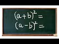 Expanding Squares and Notable Products