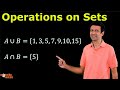 Set Theory Concepts and Operations