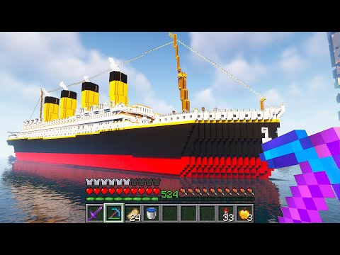 Eu Construi o TITANIC NO MINECRAFT