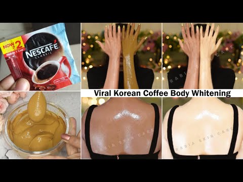 ₹2 की Coffee से Body Whitening-Viral Korean Body Pack For Skin Whitening & Glowing- Bright Fair Skin