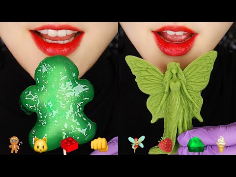 GIANT TAPIOCA PEARL ASMR SOFT ICE CREAM MARSHMALLOW ASMR CUTE MACARON ASMR EMOJI FOOD ASMR 🍦