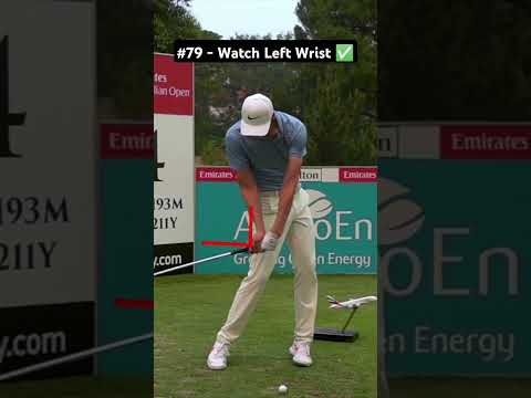 Left Wrist Movement And Lag (Golf Swing Slow Motion Iron)