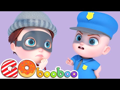 Canción Del Policía | El Policía Mantiene A Todos A Salvo | GoBooBoo Canciones Infantiles