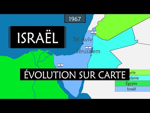 Israël - Évolution sur carte (sans commentaires)