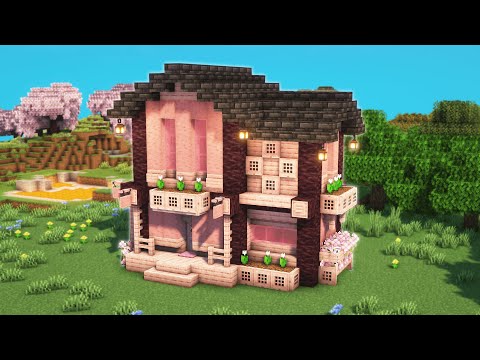 Minecraft Ultimate Cherry House Tutorial⚒️