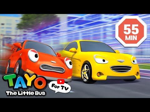 Compilación de carreras de autos | Caricatura de carreras para niños | Tayo Español