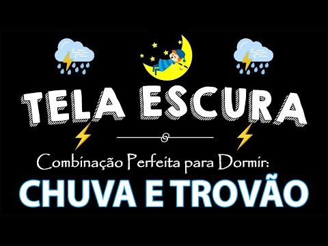 Som de Chuva para Dormir Profundamente 🌧 Tela Preta 🌧 Durma bem e tenha bons sonhos